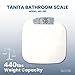 Tanita HD-351 Japan Technology Digital Bathroom Weight Scale- 440 lbs Capacity - Accurate & Precise with 5 Multi-User Convenience, Previous & Current Weight Memory - 2