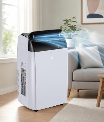 Image of 14000 BTU Portable Air Conditioner, 3-in-1 AC Unit with Dehumidifier & Fan, Cools Up to 750 Sq.Ft, Remote Control, 24H Timer & Low Noise Design, Black