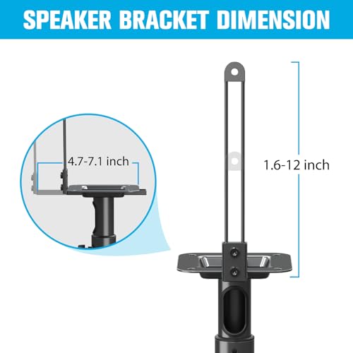 Mounting Dream HM5402-1 Speaker Stands - Height Adjustable Speaker Stand thumb #3
