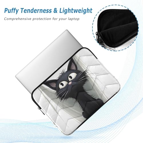 Funda para portátil 13-14 pulgadas impermeable con diseño gato miniatura 5