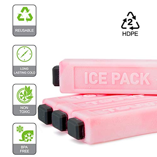 image for TOURIT Ice Packs for Coolers Reusable Long Lasting Freezer Packs for L