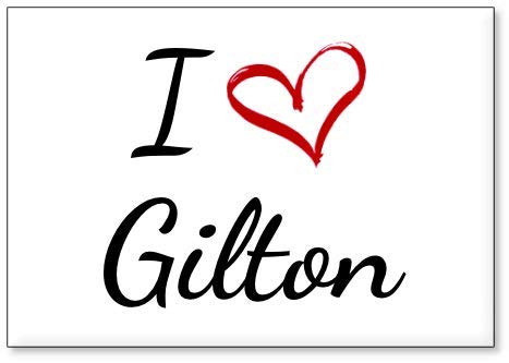 I Love Gilton fridge magnet