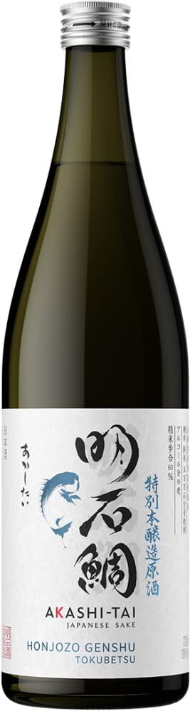 Akashi Tai Tokubetsu Honjozo Genshu Sake, 72 cl