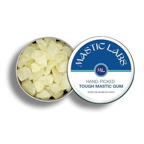 Mastic Labs | Hand-Picked Mastic Gum for Jawline | Natural Chewing Gum Alternative | Lab-Tested | 20g