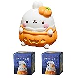 Aven Rabbit Molang Halloween Special Series 2 Box Toys Blind Box Cute Collectible Figure Action Mode