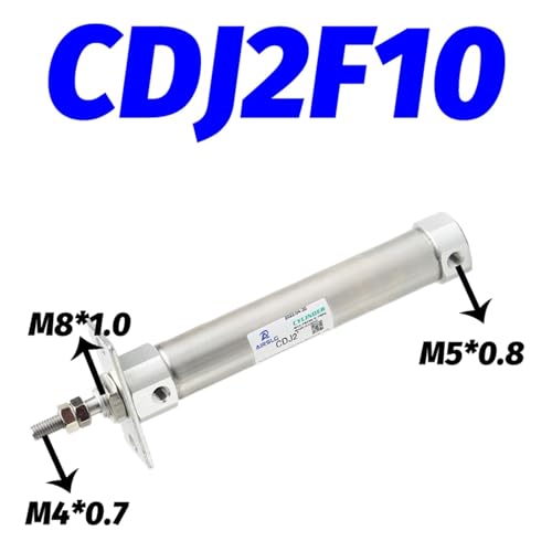 Cilindro neumático mini compacto CDJ2B16 de carrera corta 55mm 8