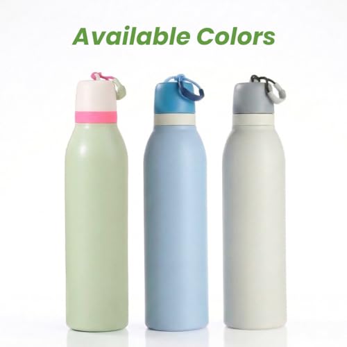 Image of HomeEssentials 700ml Stainless Steel Water Bottle: 3-Layer Insulated Hot & Cold Flask - Leakproof Design - Premium Sports Bottle for School, Office & Home - Sleek Durable Hydration