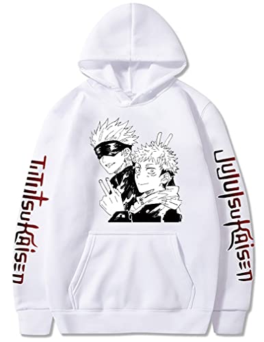 Symish Boy's AnimeAnime Hoodie 3D Printed Gojo Satoru Sweatshirts Hoodie for TeensTops