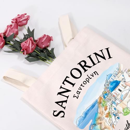 MEIKIUP Greece Island Gift Greece Santorini Tote Travel Bag Greece Santorini Vacation Gift Honeymoon Merch2