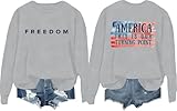 Photo Gallery freedom felpa freedom camicie per donna uomo this is our turning point shirt us flag printed graphic top, grigio, m Photo Gallery freedom felpa freedom camicie per donna uomo this is our turning point shirt us flag printed graphic top, grigio, m