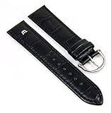  Maurice Lacroix Uhrenarmband Kalbsleder Kroko Optik schwarz 20mm 293062010S