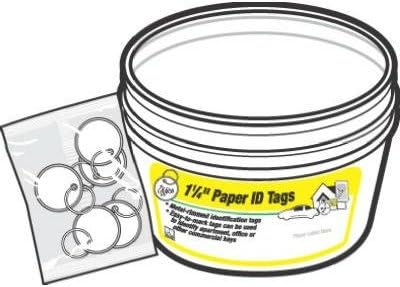 Hy-Ko Split Ring Paper Key Tag With Upc Coded Pack 5