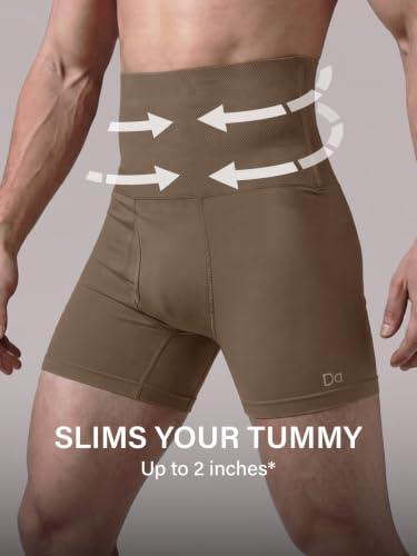 Image of DAMENSCH Men's Compression Shapewear Trunk, Comfortable Stretchy Body Shaper, Posture Correcting Tummy Tucker, Breathable Support Underwear
