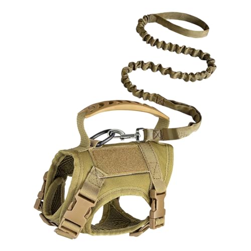 Katzengeschirr und Leine-Set – weiches, verstellbares Westengeschirr mit reflektierenden Streifen | Fluchtsichere Gehjacke für Katzen, leicht zu kontrollierender Griff, bequeme, atmungsaktive, gepolst