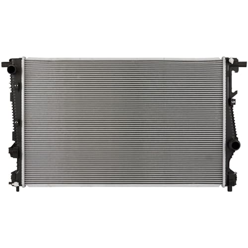 Lynol Cooling System Complete Aluminum Radiator Compatible With 2014-2018 Jeep Cherokee Dual Fan Type 2.4L 3.2L Crossflow Direct Replacement