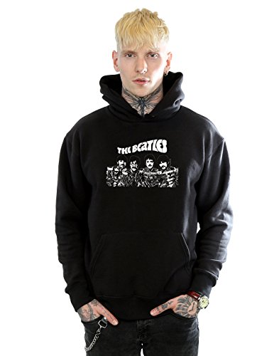 The Beatles Men's Cartoon Hoodie Large Black