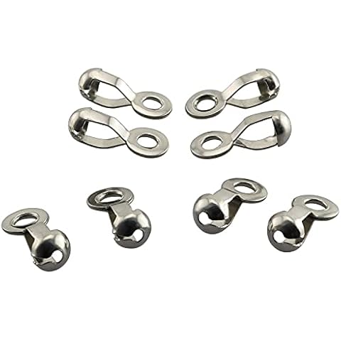 BLLNDX Ball Chain Pull Loop Connectors 20PCS Silver Ceiling Fan Lamp Pull Loop Stainless Steel Chain Connectors 4.5mm Cover