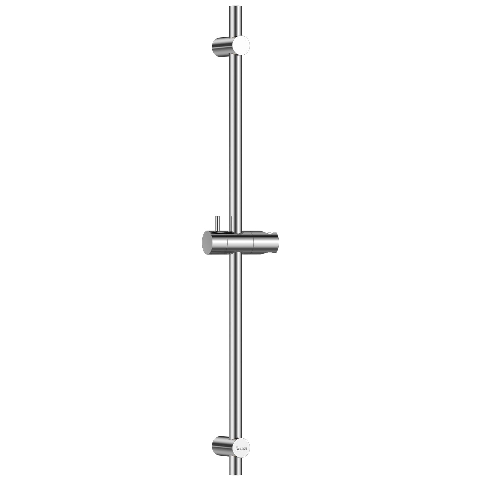 Asta Doccia 90cm in Acciaio Inox, DETBOM Asta Doccia con Supporto per Soffione Doccia Girevole a 360° e Regolabile, Barra Doccia per Adattarsi ai Fori Esistenti, Cromo