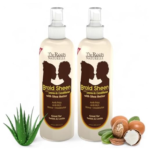 The Roots Naturelle Braid Sheen Braid Spray (Twin Pack (24 Fluid Ounces))