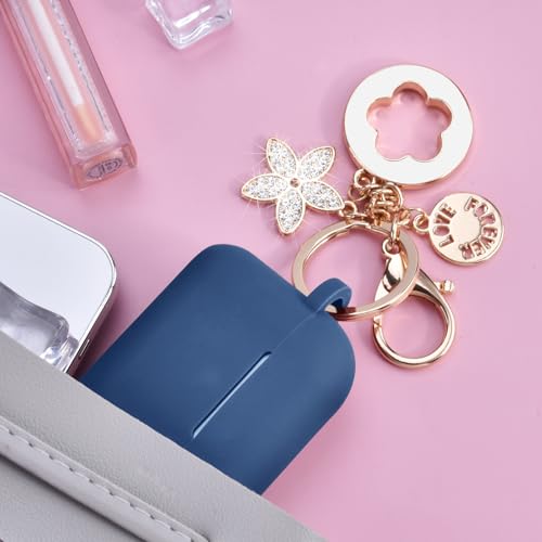Image of Case for Airpods Pro 1st 2nd Generation - VISOOM Airpods Pro 1 /2 Cases Cover Women Silicone iPod Pro 2 Earbuds Wireless Charging Case Girl Bling Keychain for Apple Airpod Gen Pro 2