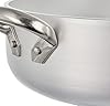 Pentole Agnelli ALMR110628 Casseruola Cilindrica, Bassa in Alluminio con 2 Manici in Acciaio Inossidabile, Argento, 28 cm, 1 Pezzo