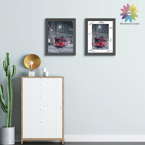 image for MBC Mat Board Center, 10 Pack 11X14 for 8X12 White Picture Mats Frame 