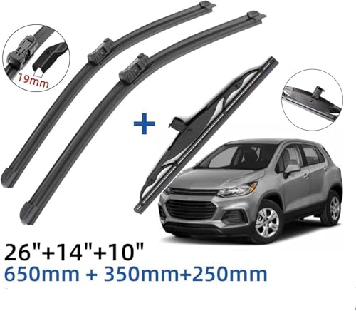 Escobilla limpiaparabrisas delantera y trasera Chevrolet Trax 3