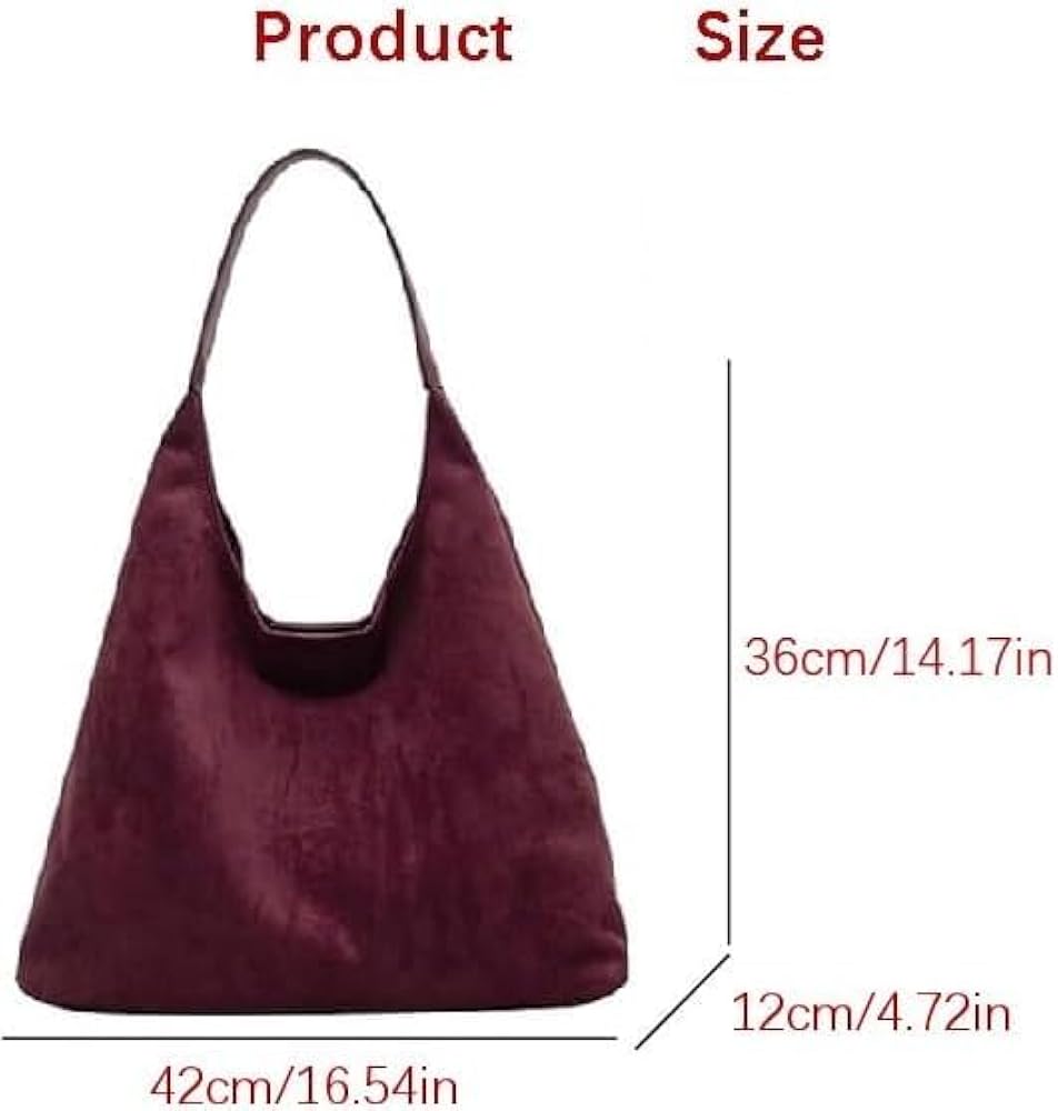 Amazon.com: Brown Suede Tote Bag for Women 2026 New Suede Hobo Bag