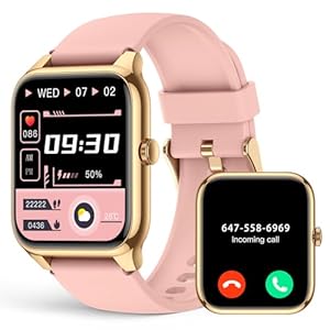 EGQINR Smart Watches for Women, 1.78″ AMOLED 368 * 448 HD Screen, 69 Sports Modes Fitness Tracker with Heart Rate, Blood Pressure, Blood Oxygen, Sleep, IP68 Waterproof Smartwatch for Android iOS