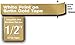 Brother Tape, White on Satin Gold (TZMQ835)