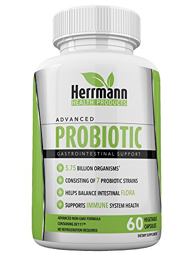 Probiotics by Herrmann Health Products | Probiotic for Men and Women | High Potency 7 Strain Formula | 5.75 Billion Organisms per Capsule | Non-GMO Consisting of DE111™ | GMP Certified 60 Capsules - Image 3