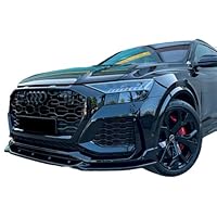 Frontlippe Frontspoiler kompatibel mit AUDI RS Q8 Mk1 2019 bis 2023 mit ABE TÜV Schwarz Glänzend Frontlippe Frontspoiler kompatibel mit AUDI RS Q8 Mk1 2019 bis 2023 mit ABE TÜV Schwarz Glänzend
