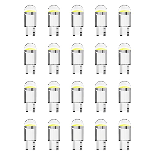 20Pcs Interior Car Lights Bulb 6000K,23Mm T10 Wedge Cob Led Replacement Bulbs Kit For Dome Lights,Map Lights,Reading Lights,Trunk Lights,Courtesy Lights,License Plate Lights (20Pcs-White) #TOP11