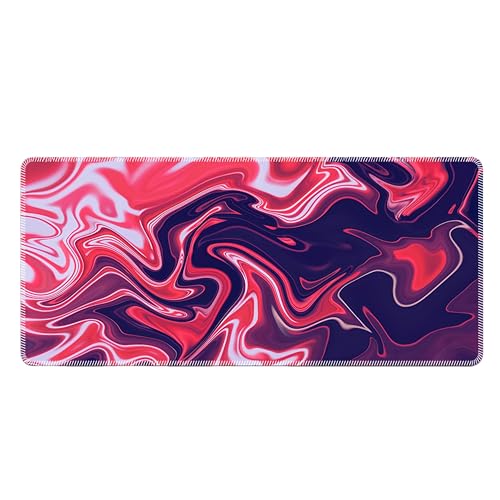 マウスパッド 大型 ゲーミングマウスパッド 防水 ズレない デスクマット 滑り止め おしゃれ キーボードパッド 快適操作性 ゴム底 洗える 耐洗い表面 耐久性 仕事 ゲーム オフィス ホーム用 (テクスチャ14,30*80*2cm)