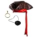 Tigerdoe Pirate Hat for Kids - 3 Pc Set - Pirate Hat and Eye Patch - Pirate Accessories - Pirate Costumes