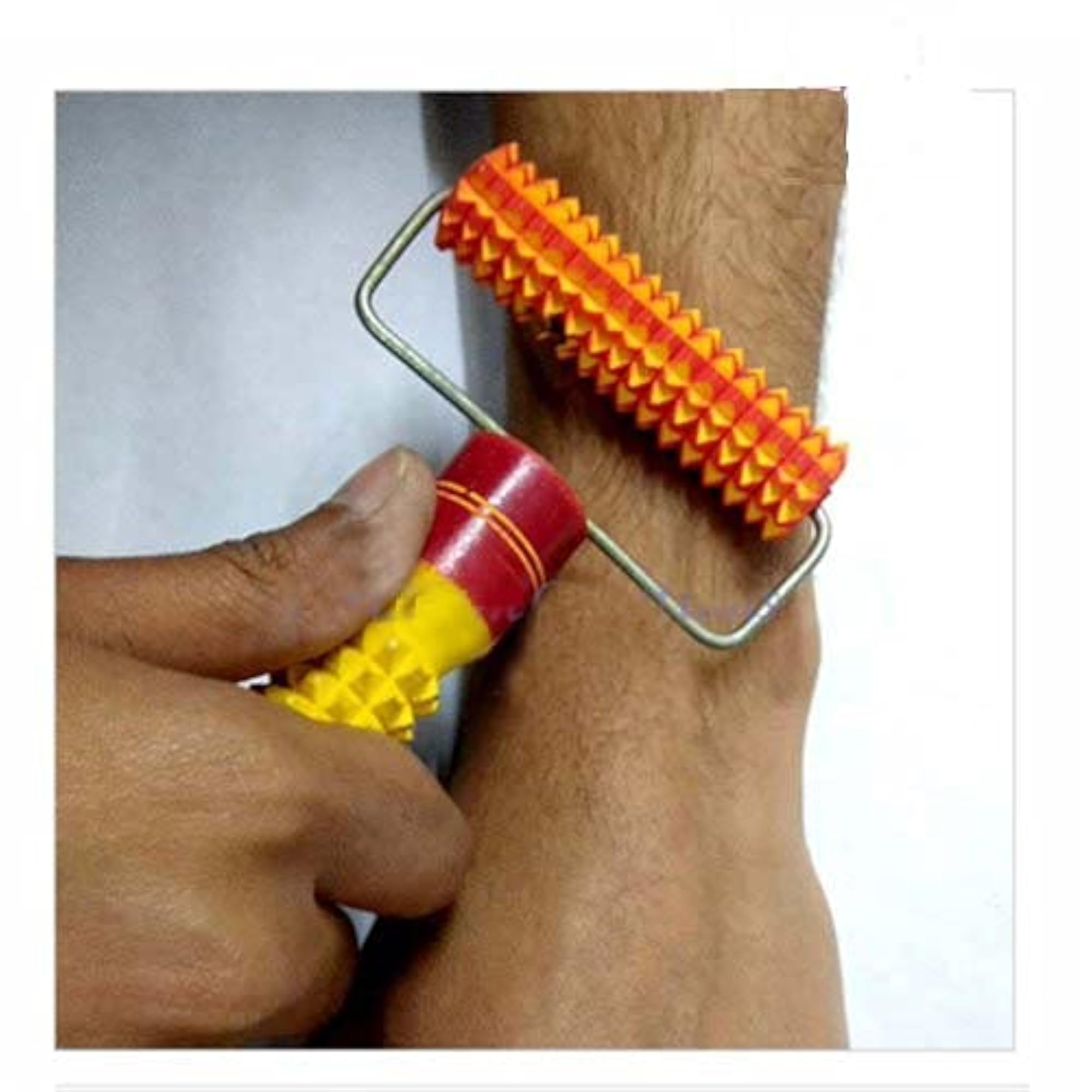 Acupressure Therapy Full Kit - Wooden Foot Roller & Magnetic Stress Mat