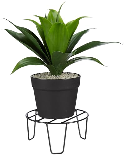Image of Amazon Brand - Solimo Metal Flower Pot Stand (Black, Set of 3, Round)| Gamla Stand for Home | Plant Stand for Balcony | Premium Flower Pot Stand | Plant Stand for Living Room