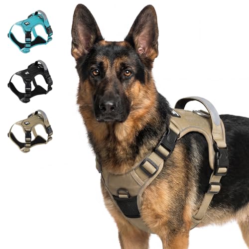 Tactical Dog Harness for Medium Dogs, Reflective No Pull