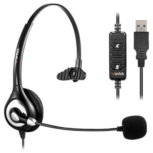 Wantek USB Headset with Microphone