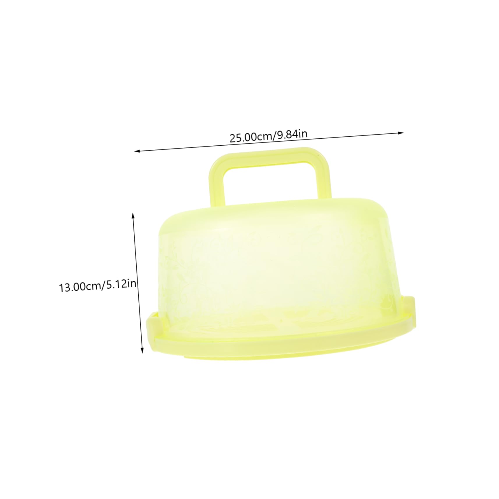 PRETYZOOM Portable Cake Carrying Case Reusable Transparent Cake Holder for Cakes for Birthday Parties Family Gatherings and Baking Events