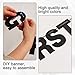 BEISHIDA 116 PCS A-Z Glitter Black DIY Letter Banner Kit Make Your Own Banner，Including 111 Letters and Numbers 3 Rope and 2 Threading Device,Customized for Birthday Graduation Wedding Halloween Party Decor