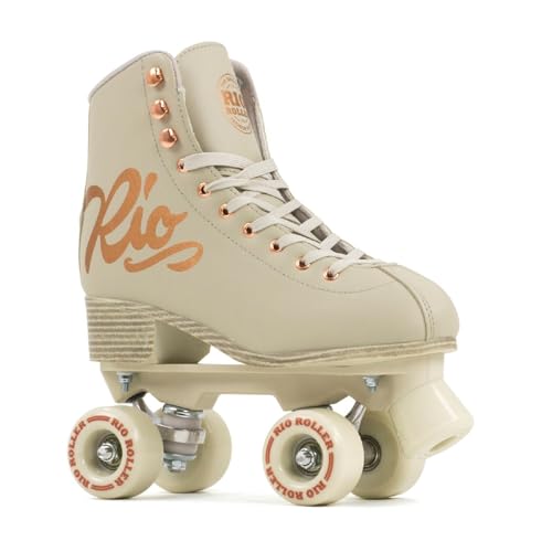 Rio Roller Quad Skates Pattini Pattinaggio, Adulti Unisex, Rosa (Rose Cream), 39.5