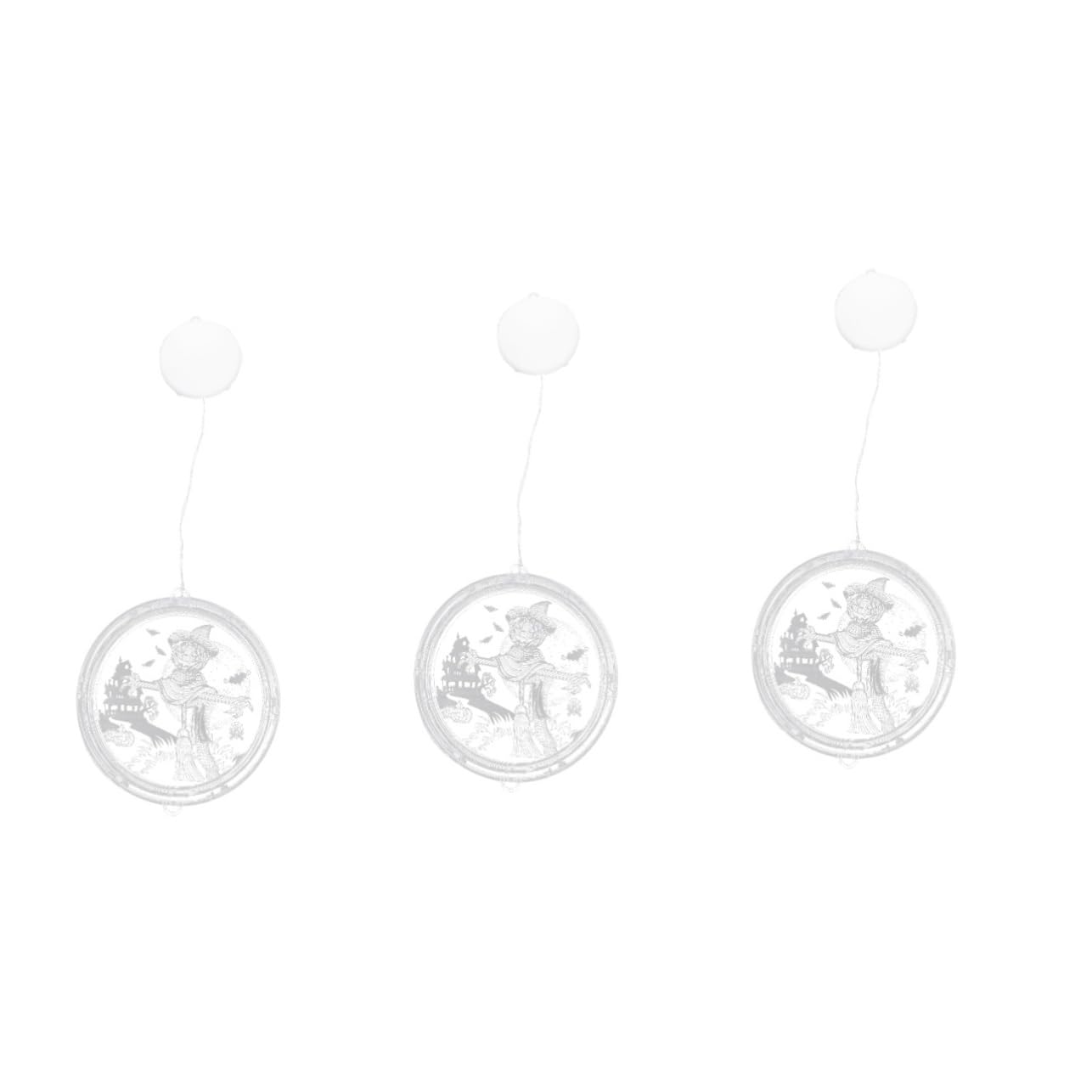 Abaodam Lot de 3 Guirlandes Lumineuses pour Fenêtre Et Porte Dhalloween Luminaire Décoratif Dintérieur pour Chambre à Coucher Idéal pour Une Fête Une Tasse
