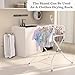iNeibo Collapsible Baby Bathtub with Stand and Soft Infant Cushion - Suitable for 0-36 Months Toddlers - Back Pain Saving Design
