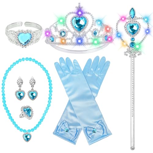 Set de disfraz y accesorios de princesa para niñas