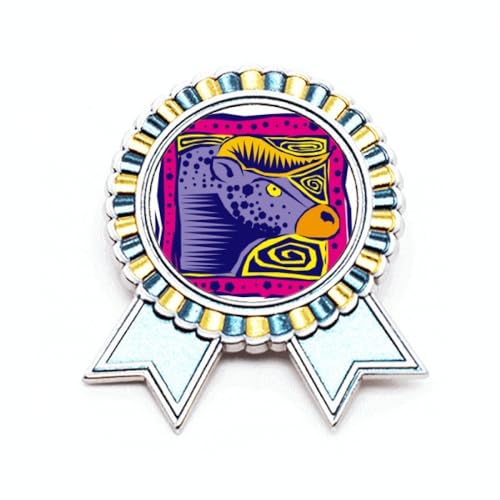 Badge constellation Taureau broche pin pour personnaliser veste M