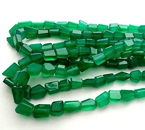 Green onyx gemstone en fil de 10 pouces pour vos ateliers créatifs