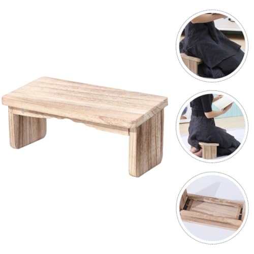 Banco de meditación de madera y asiento para sentarse de rodillas 8