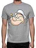 Camiseta de Hombre Popeye Espinacas Cocoliso Bluto Olivia S