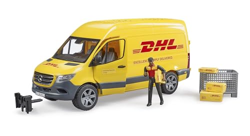 bruder 02671 - MB Sprinter DHL mit Fahrer inkl. Gitterbox mit Versandpaketen - 1:16 Versand & Logistik Fahrzeug Transporter Paket-Dienst Lieferwagen bruder 02671 - MB Sprinter DHL mit Fahrer inkl. Gitterbox mit Versandpaketen - 1:16 Versand & Logistik Fahrzeug Transporter Paket-Dienst Lieferwagen